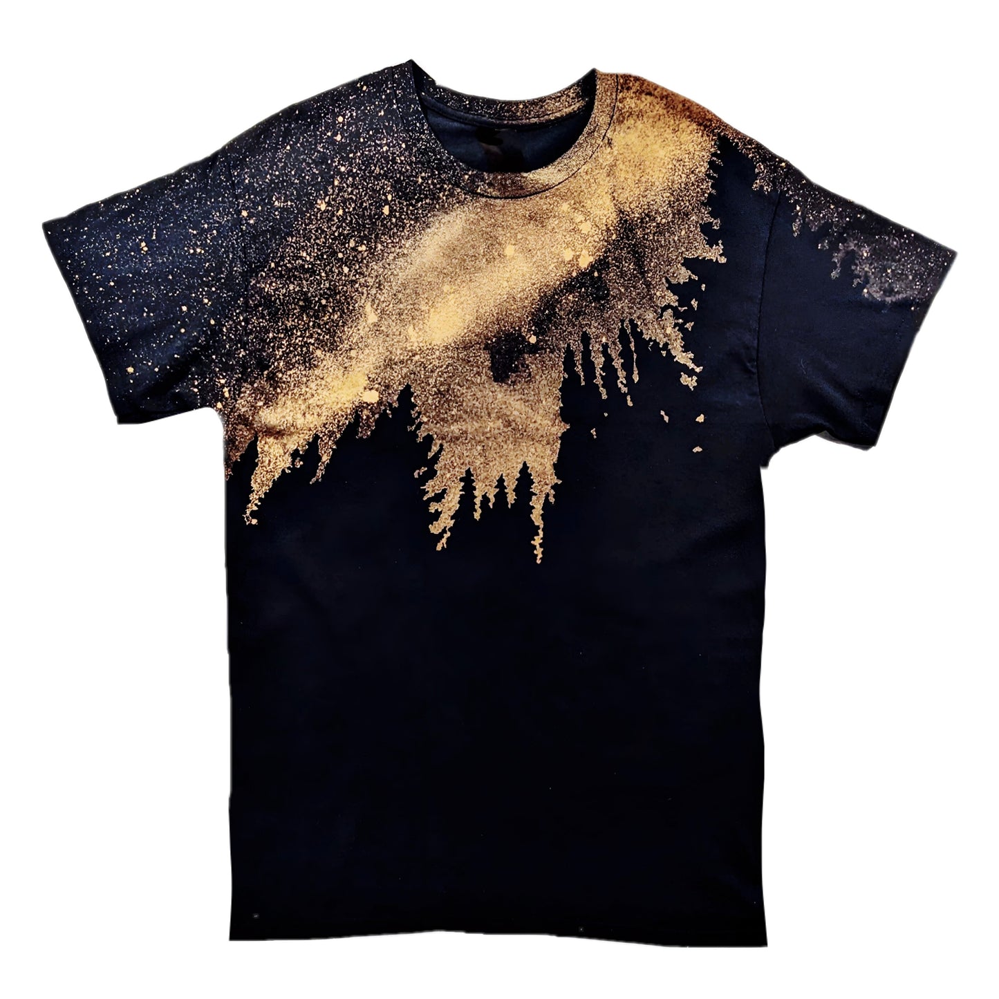 Bleached Out Forest Sky Tee - Custom Acid Wash T Shirt