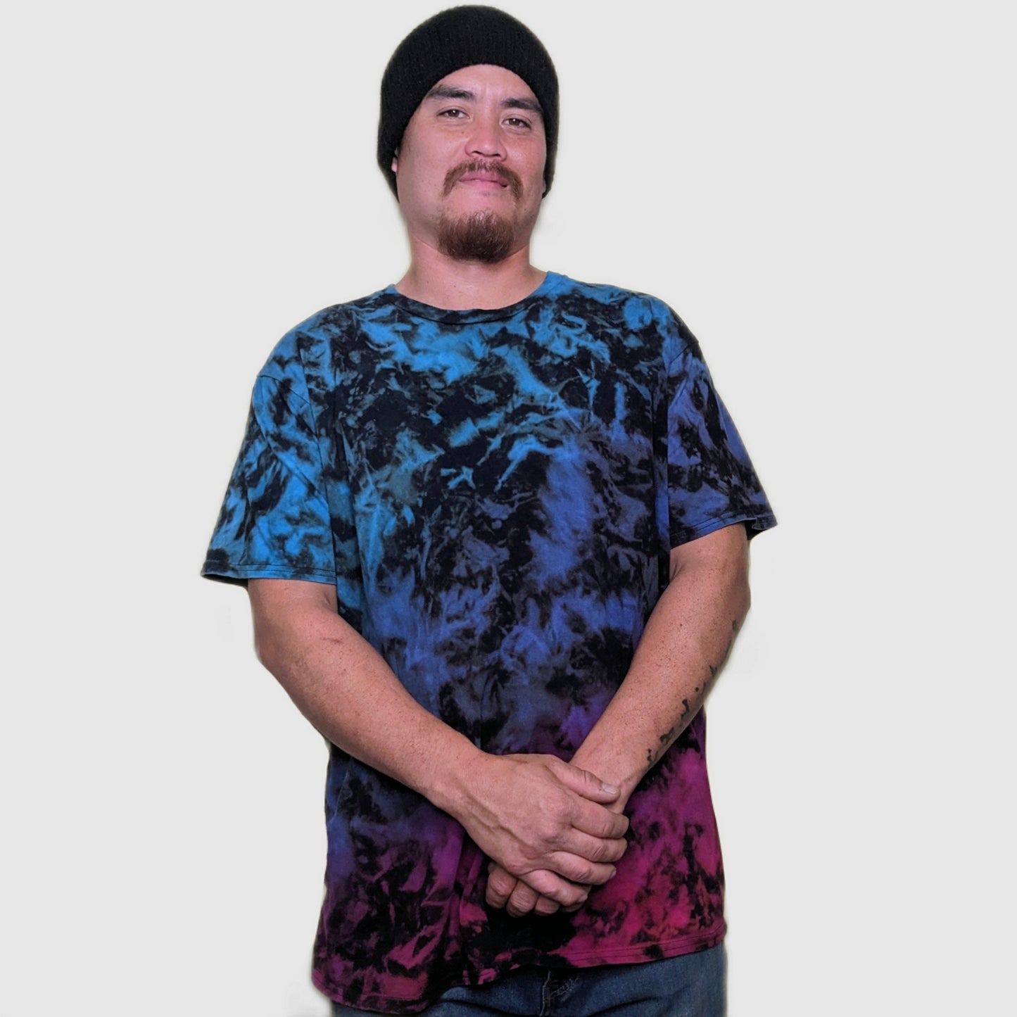 Blackout Galaxy Tee - Custom Black Tie Dye T Shirt