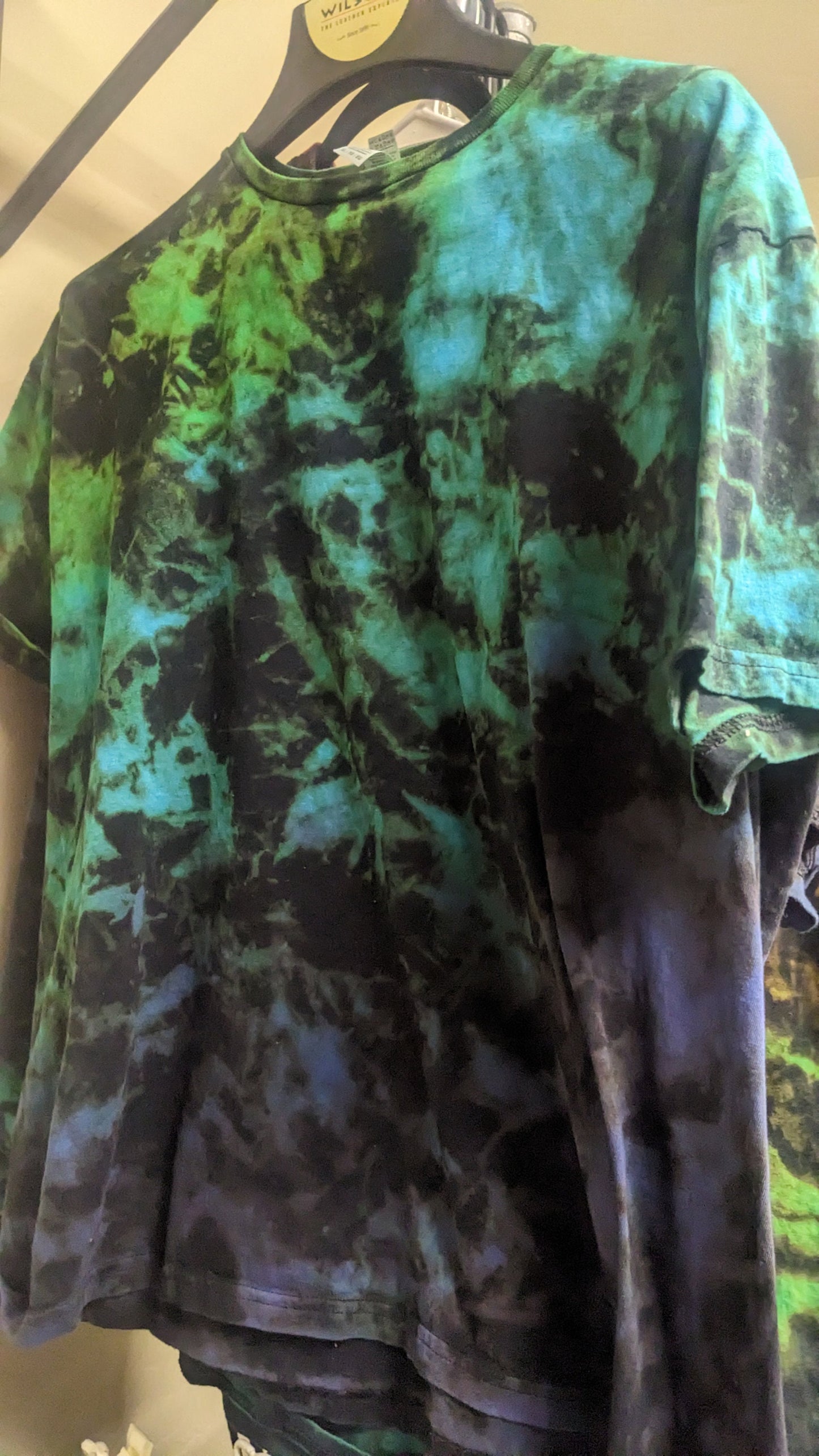 Blackout Northern Lights Tee - Custom Reverse Tie Dye T Shirt