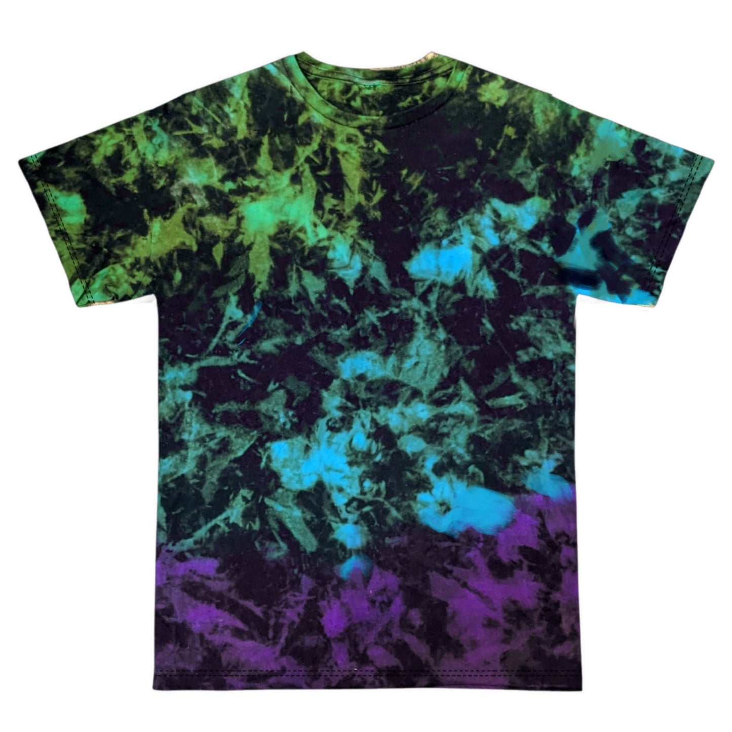 Blackout Northern Lights Tee - Custom Reverse Tie Dye T Shirt