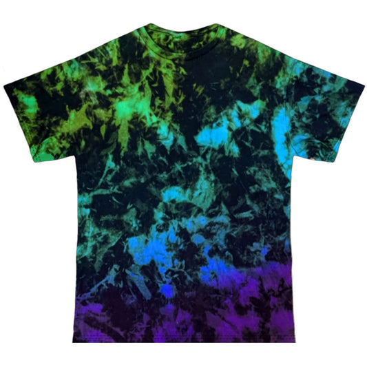 Blackout Northern Lights Tee - Custom Reverse Tie Dye T Shirt