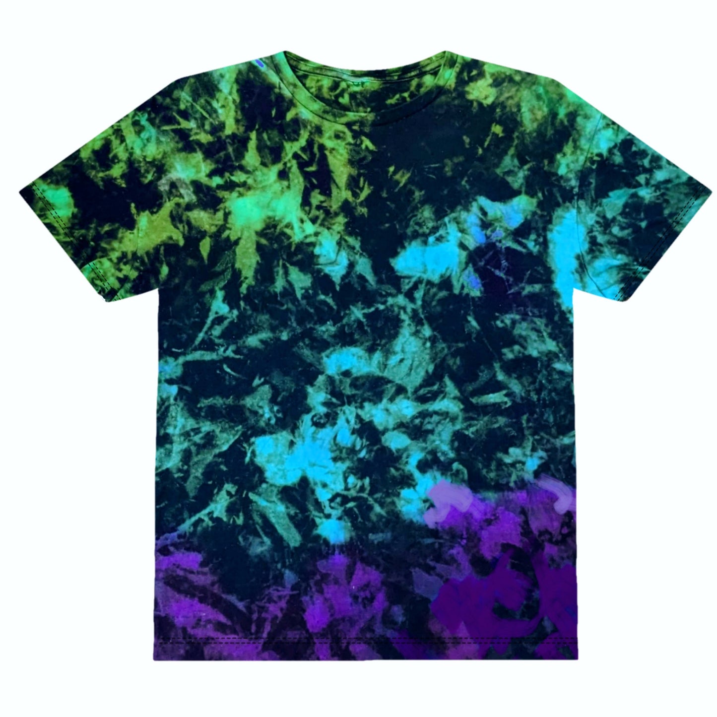 Blackout Northern Lights Tee - Custom Reverse Tie Dye T Shirt