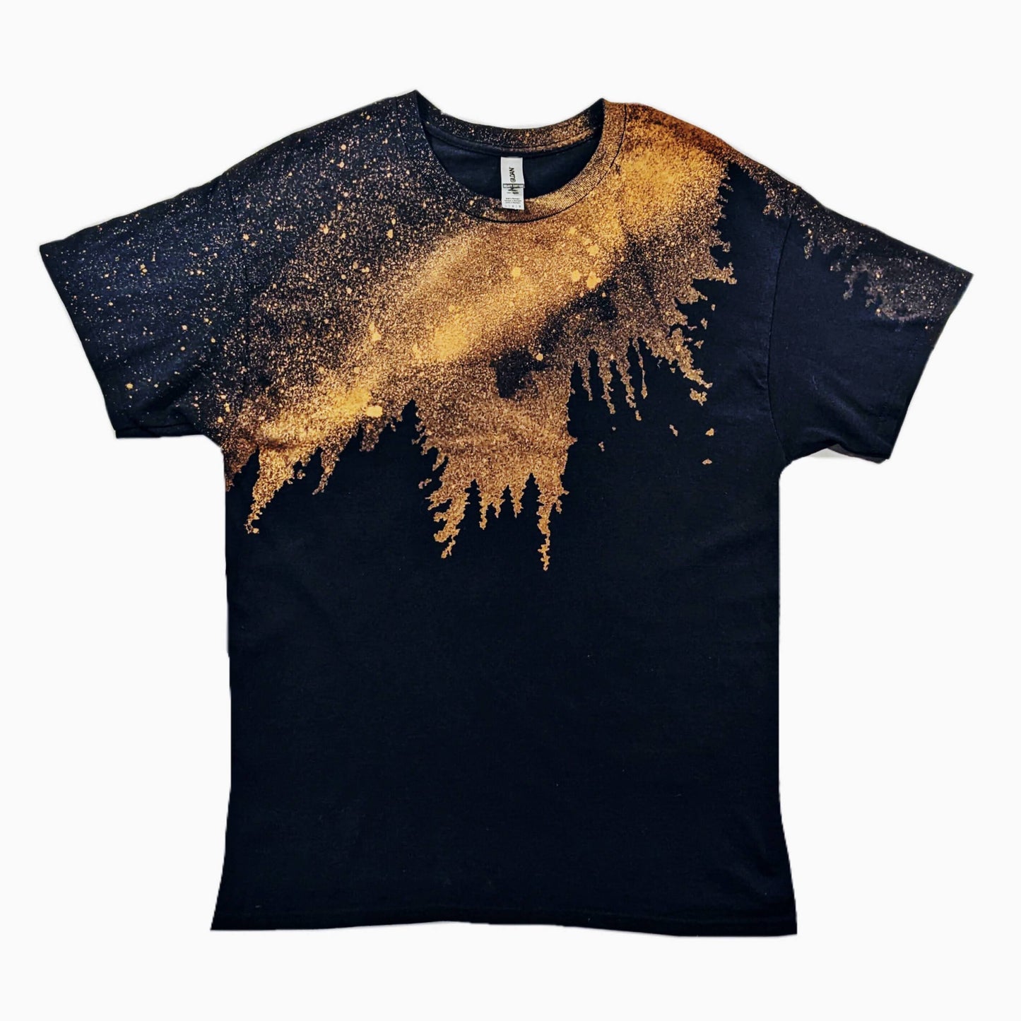 Bleached Out Forest Sky Tee - Custom Acid Wash T Shirt