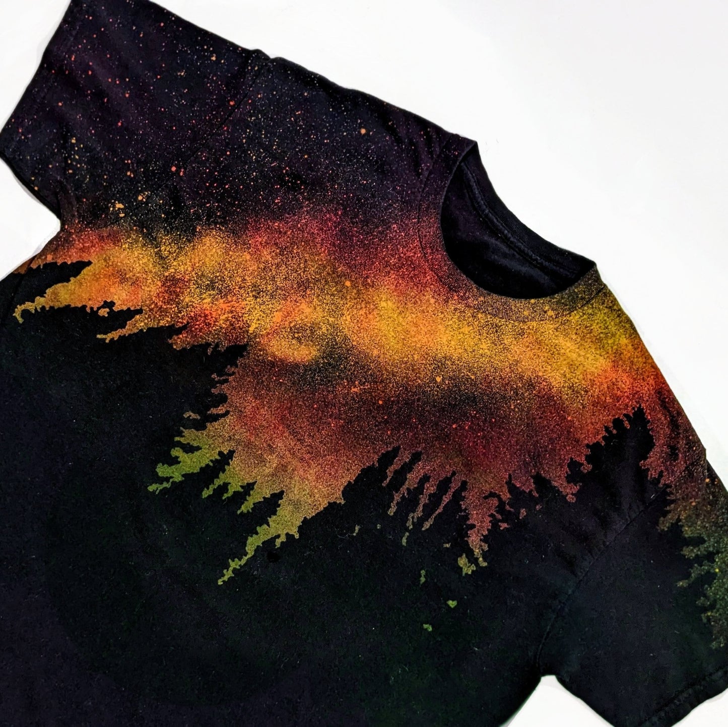 Reverse Dye Rasta Forest Tee - Custom Acid Wash T Shirt