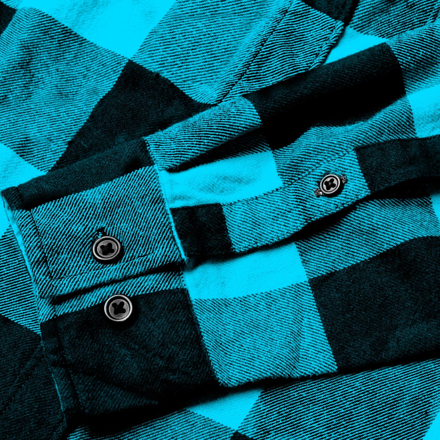 Men's Baby Blue Lumberjack Flannel - Turquoise Buffalo Plaid Shirt