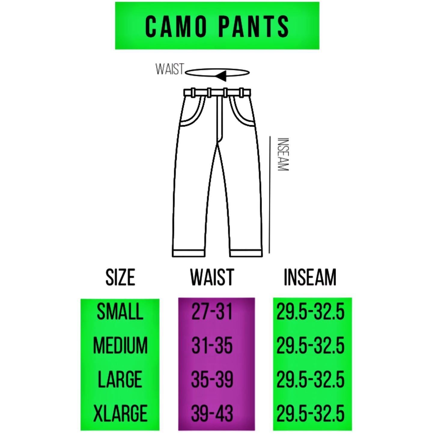 Tie Dye Camo Pants - Custom Rasta Camouflage Cargos