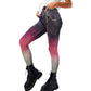 Watercolor Jeans, Tie Dye Skinny High Waisted Dip Dyed Boho Hippie Punk pants, Red Yellow Green Rainbow Rasta Gradient